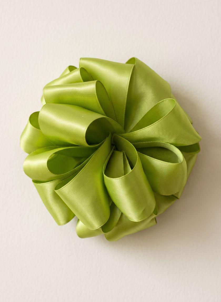 New Chartreuse Double Face Satin Ribbon Decor Jamali Garden