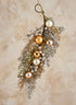 23in Long Mixed Metallic Glitter Foliage & Berry Swag Decor Jamali Garden