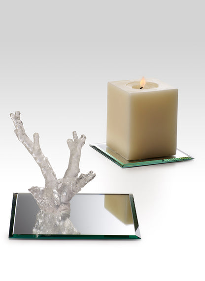 6in Square Table Mirror Decor Jamali Garden