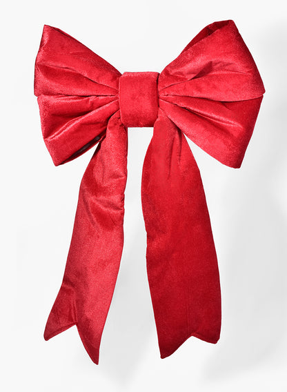 29in Long Red Double Bow with Fishtail Feet Decor Jamali Garden