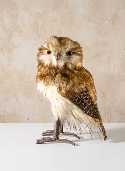 12in Tall Brown Owl Decor Jamali Garden