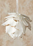 4in Round Glittered Gold Tip Feather Ornament Ball, Case of 12 Decor Jamali Garden