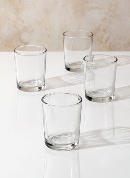 2.5in Tall Clear Glass Votive Holder Decor Jamali Garden