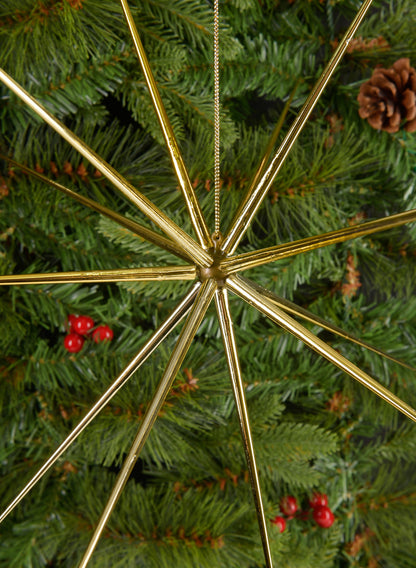 Gold Starburst Ornament