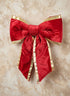 22in Long Gold Edge Velvet Bow Decor Jamali Garden