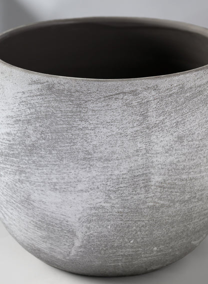 Iquitos Venetian Grey Ceramic Pot Decor Jamali Garden