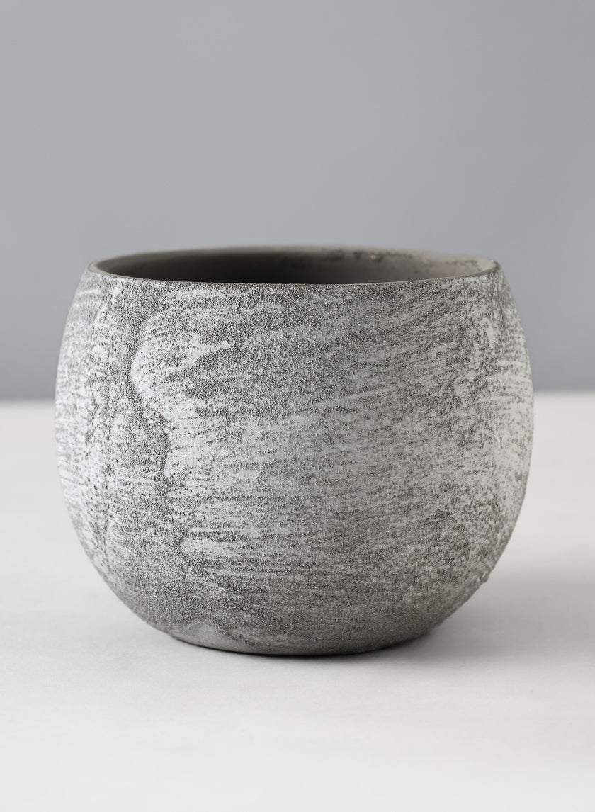 Iquitos Venetian Grey Ceramic Pot Decor Jamali Garden