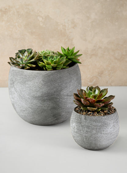 Iquitos Venetian Grey Ceramic Pot Decor Jamali Garden