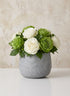 4 1/4in Tall Cement Fishbowl Vase Decor Jamali Garden
