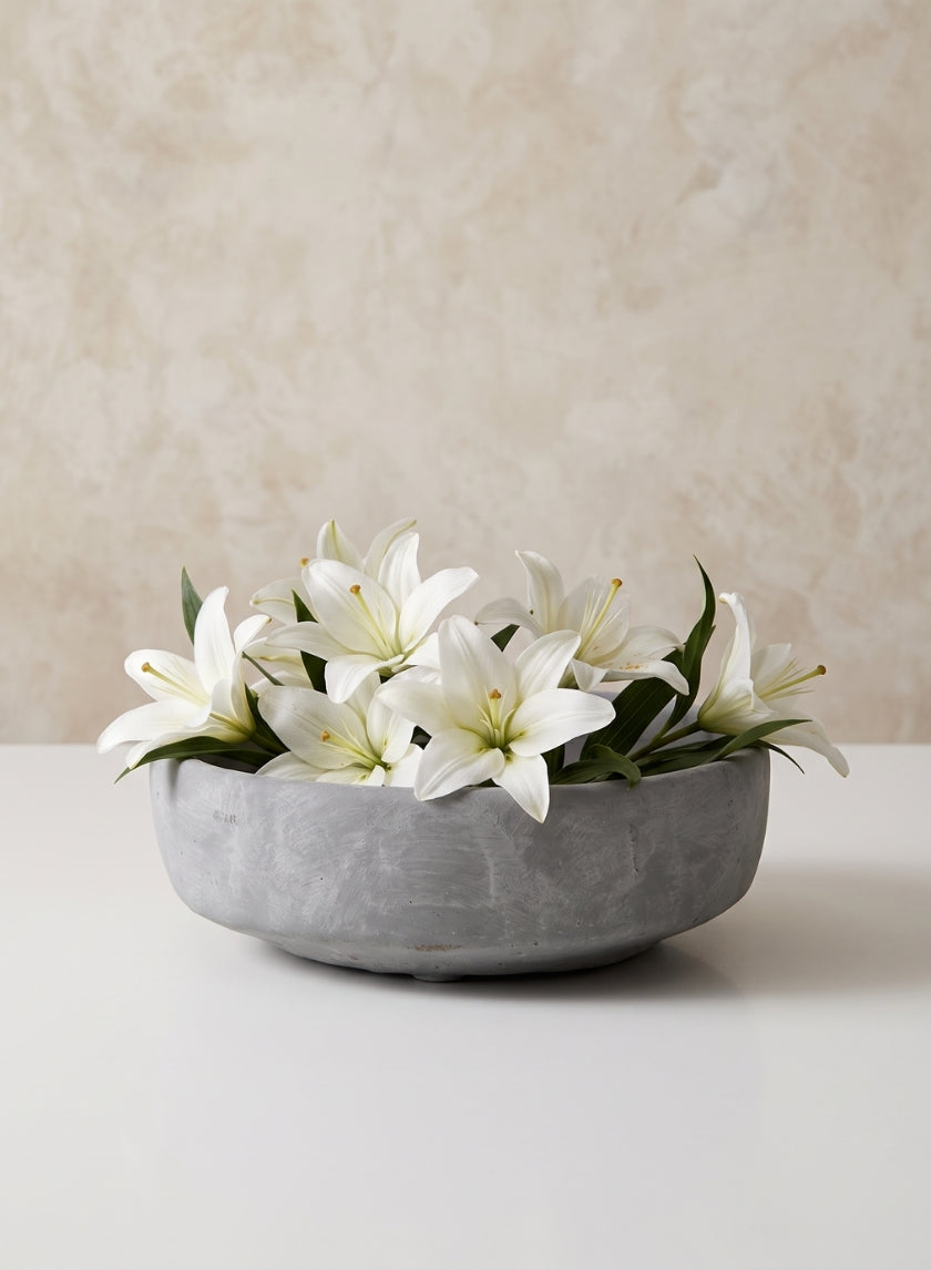 6.25in Wide Atelier Cement Bowl