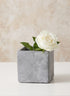 4 1/4in Tall Atelier Cement Cube Vase Decor Jamali Garden