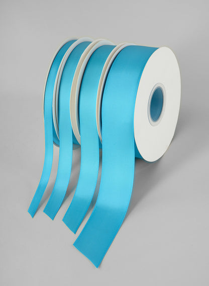 Turquoise Double Faced Satin Ribbon 50 Yard Spool Decor Jamali Garden
