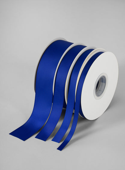 Cobalt Double Faced Satin Ribbon 50 Yard Spool Decor Jamali Garden