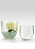 6 x 6-inch Glass Vases With Tapered Bottoms Decor Jamali Garden