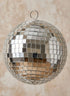 4in Round Silver Mirror Ball Ornaments, Set of 6 Decor Jamali Garden