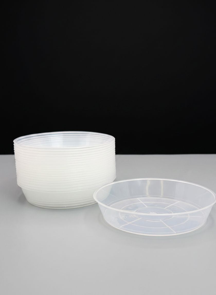 6.25in Plastic Transparent Saucer