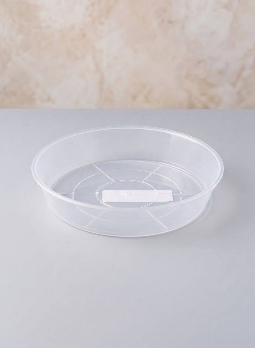 6.25in Plastic Transparent Saucer
