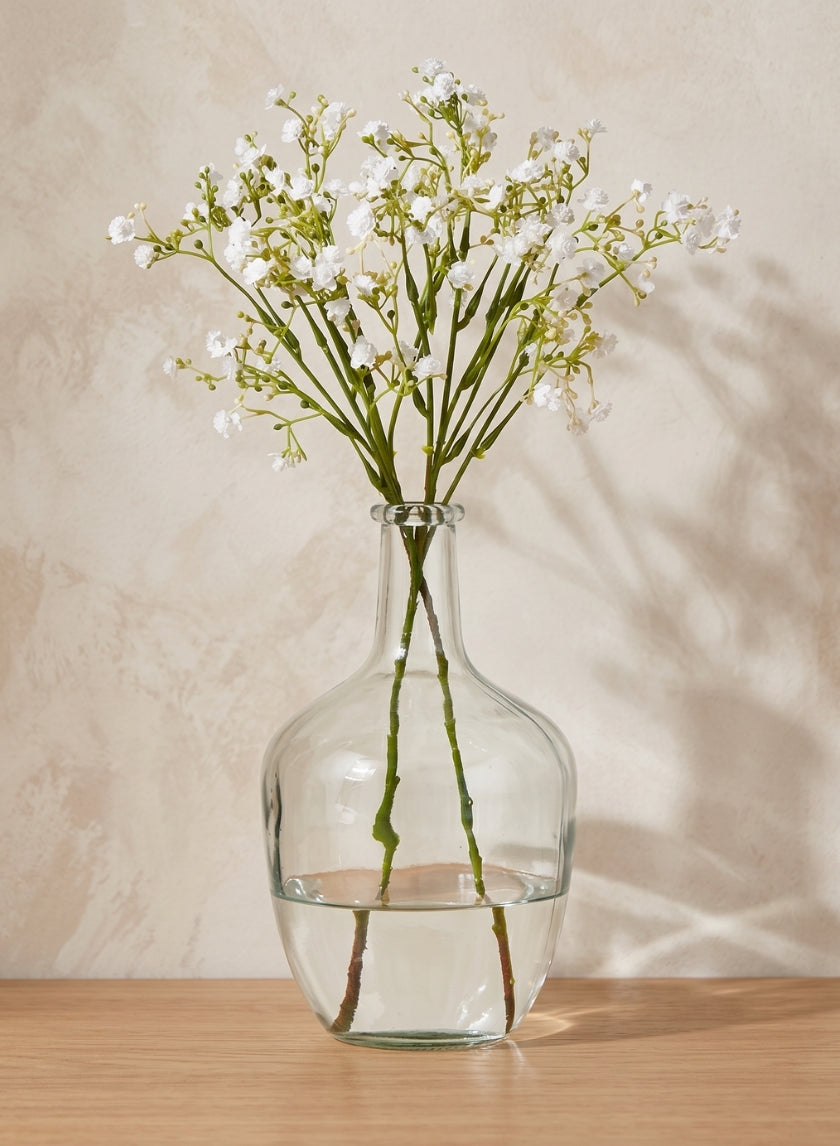 10in Tall Glass Bottle Vase Decor Jamali Garden