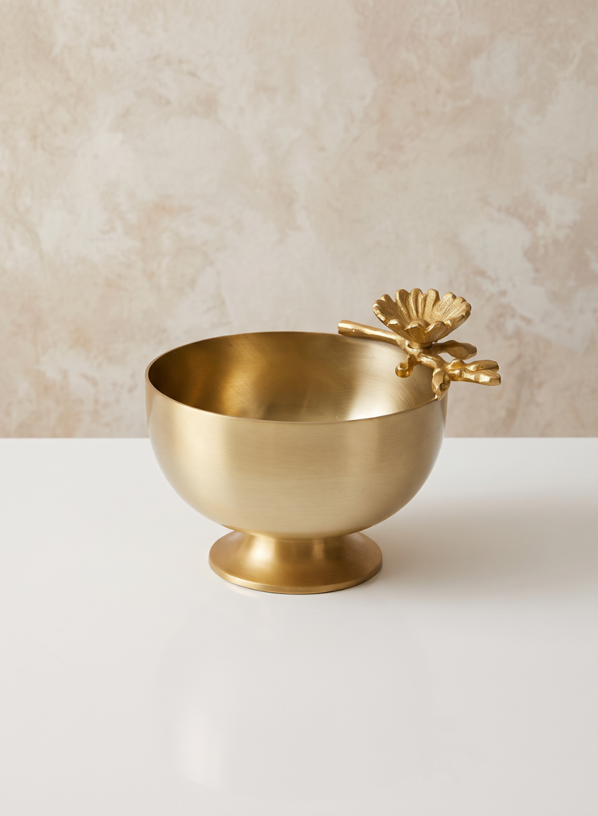 4in Wide Kamran Small Serving Metal Bowl Decor Jamali Garden