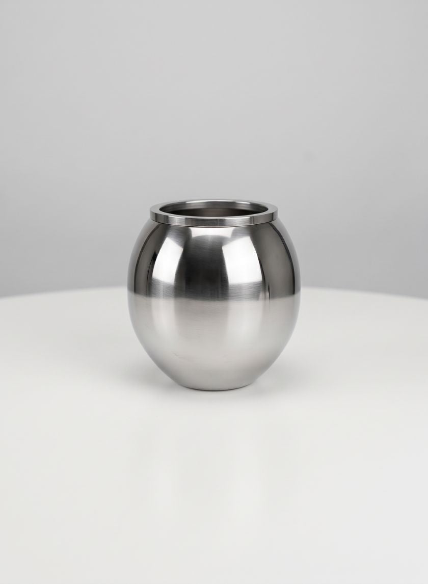 Krems Stainless Steel Fishbowl Vase Decor Jamali Garden