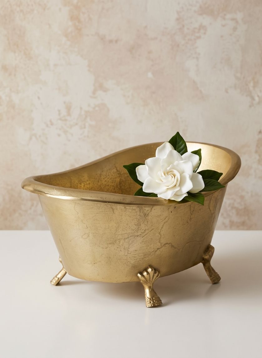 11.5in Wide Atelier Decorative Metal Mini Royal Bathtub