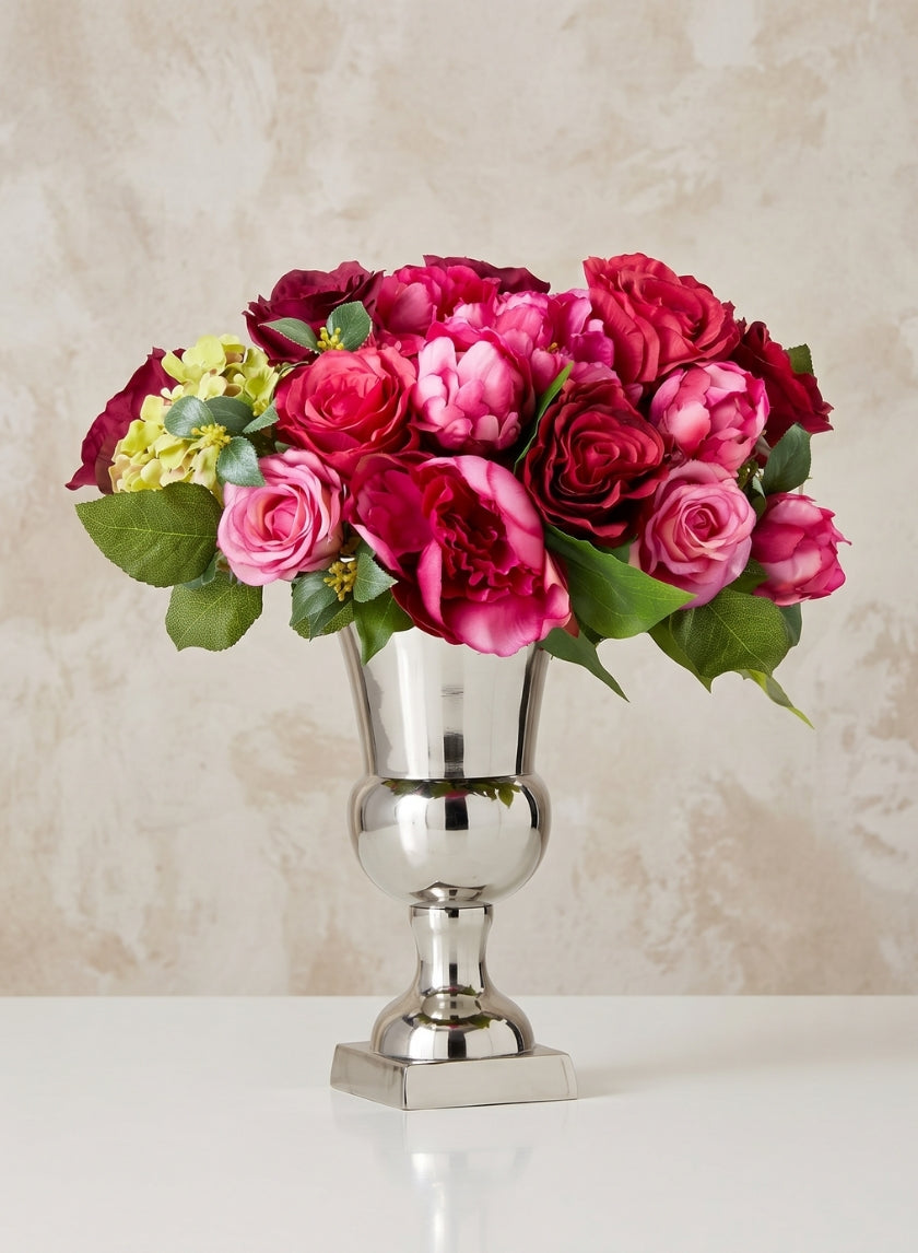 10.75in Tall Nickel Urn Decor Jamali Garden
