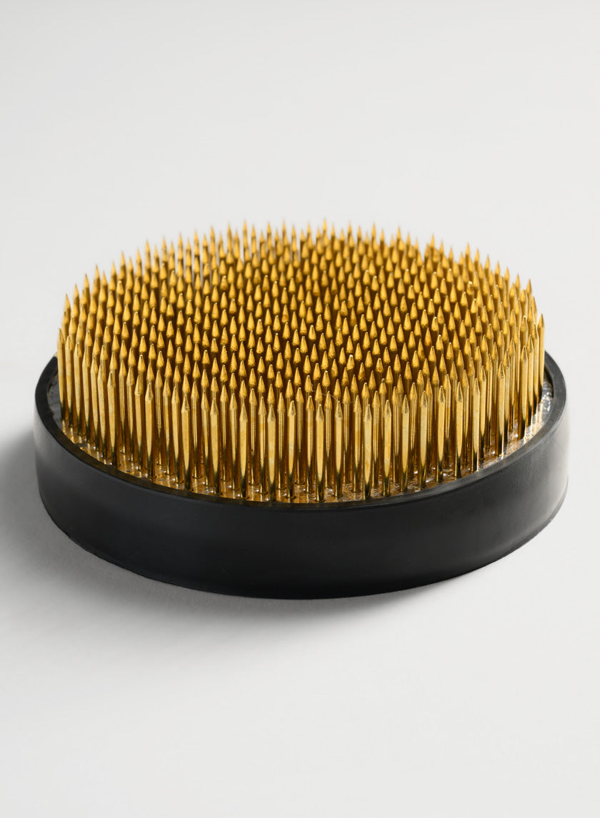 Round Floral Pin Frogs Decor Jamali Garden Silver/Brass 4in Round EACH