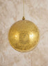 4.75in Round Gold Mercury Glass Plastic Ornament Balls (120mm) Decor Jamali Garden