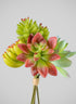7in Long Red and Green Echeveria Spray, Case of 12 Decor Jamali Garden