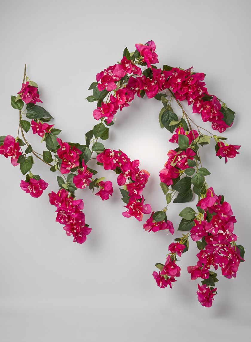 66in Long Fuchsia Climbing Bougainvillea Garland