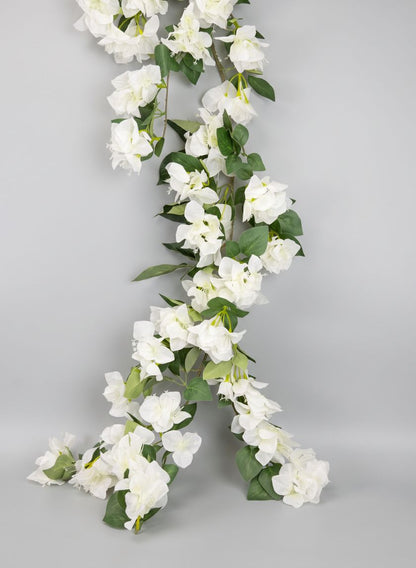 66in Long White Climbing Bougainvillea Garland