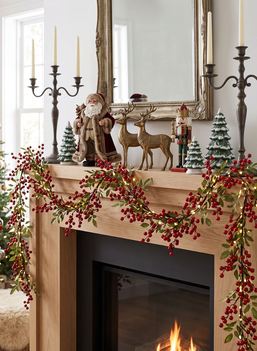 40in Long Champagne Gold Beaded Multistring Garland Decor Jamali Garden