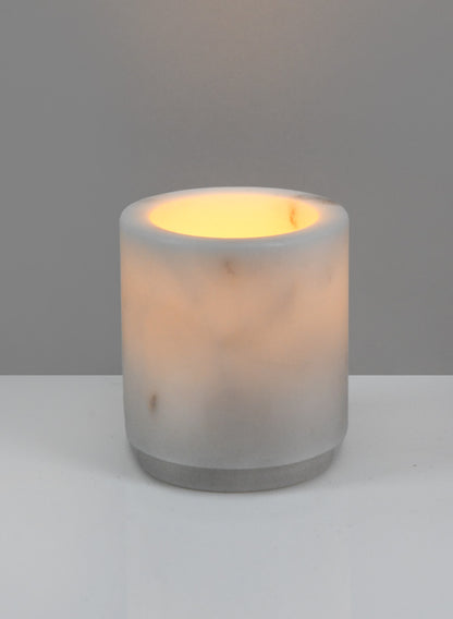Ashgabat White Marble Holder Decor Jamali Garden