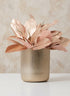 8in Tall Gold Aluminum Vase Decor Jamali Garden