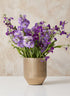 6in Tall Tapered Gold Aluminum Vase Decor Jamali Garden