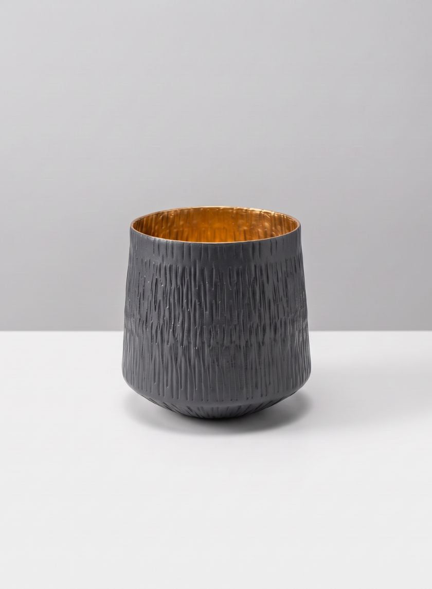 Atelier Twig Charcoal Gray Vase