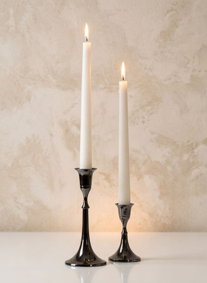 4 1/2in Blackened Bronze Candlestick Decor Jamali Garden