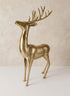 8in Tall Gold Metal Reindeer Decor Jamali Garden