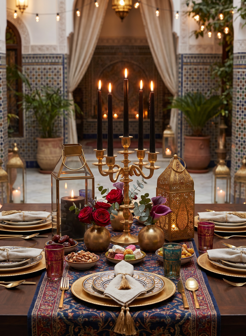 Bombay Square Gold Lantern