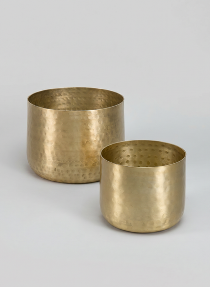 Mysore Brass Look Aluminum Pot Decor Jamali Garden