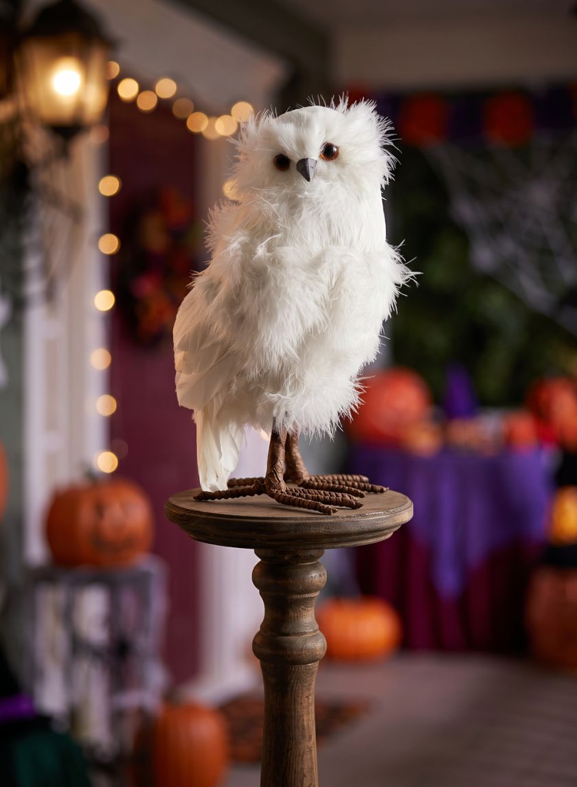 10in Tall White Owl