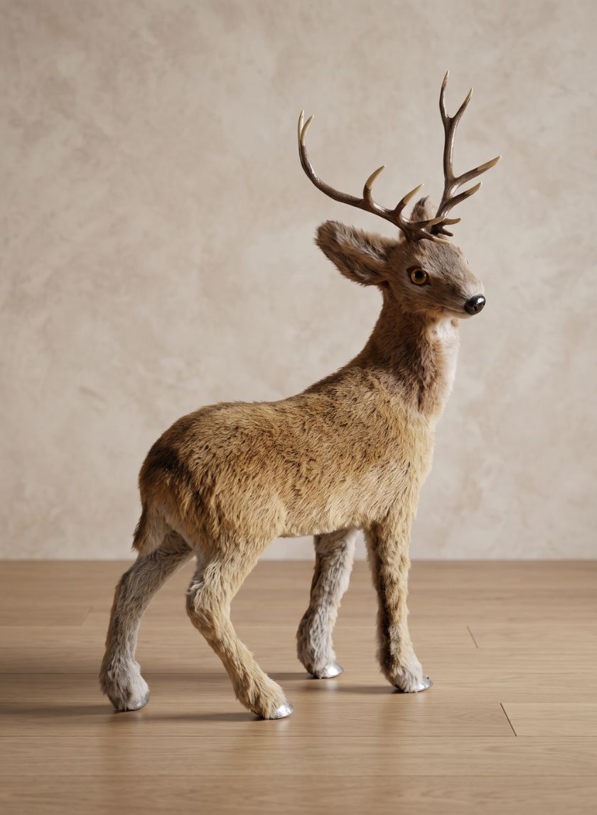 16in Tall Natural Deer Decor Jamali Garden