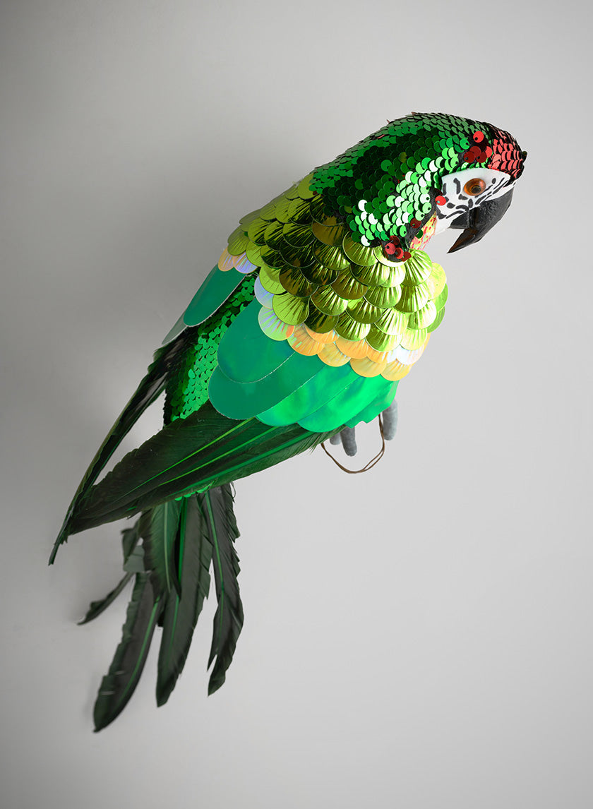 17in Long Festive Scarlet Macaw Parrot – Jamali Garden