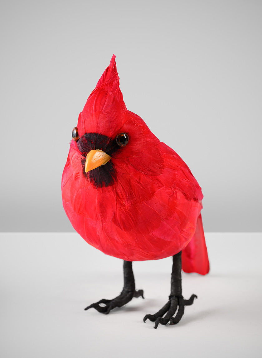 12in Long Giant Red Cardinal Decor Jamali Garden