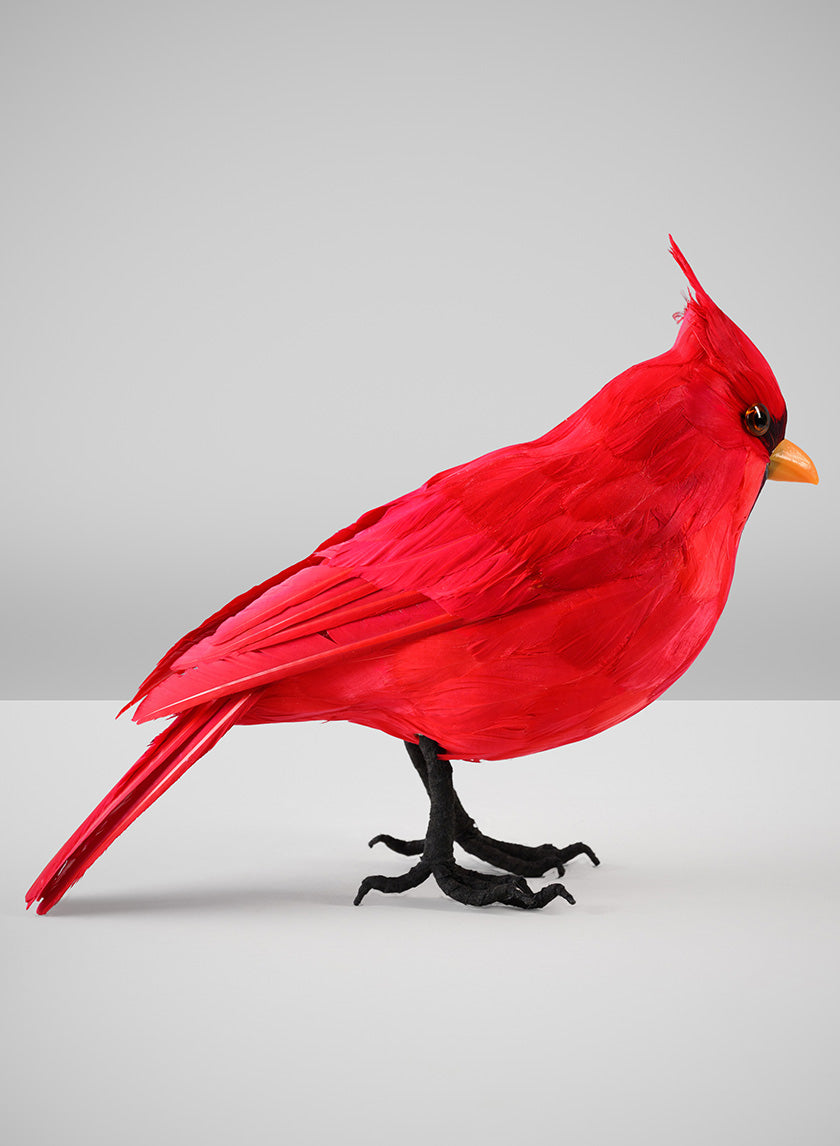 12in Long Giant Red Cardinal Decor Jamali Garden