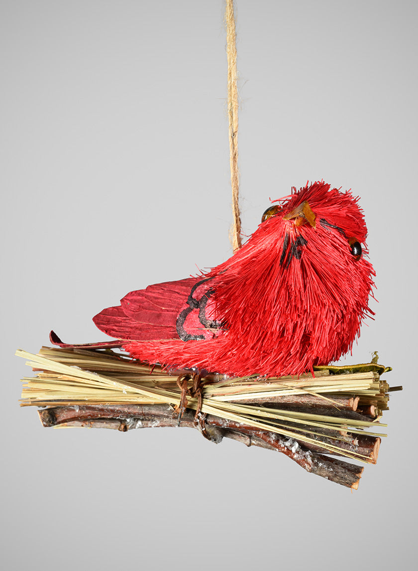 3.5in Long Rustic Red Forest Cardinals, Case of 6 Decor Jamali Garden