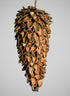 5in Long Glitter Tip Pine Cone Ornament Decor Jamali Garden