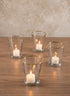 4.5in Tall Gold Rim Glass Julep Cup Vase, Set of 4 Decor Jamali Garden
