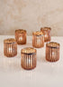 3in Tall La Fete en Rose Vintage Pink Votive Holder Decor Jamali Garden