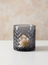 5in Tall Ashford Smoke Gray Glass Cylinder Decor Jamali Garden